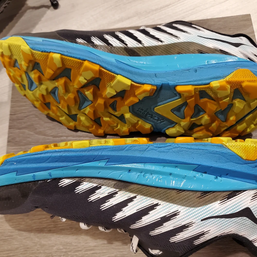 Hoka Men's Torrent 3 Black & Blue Athletic Running Shoes Size 10.5D - Picture 4 of 13